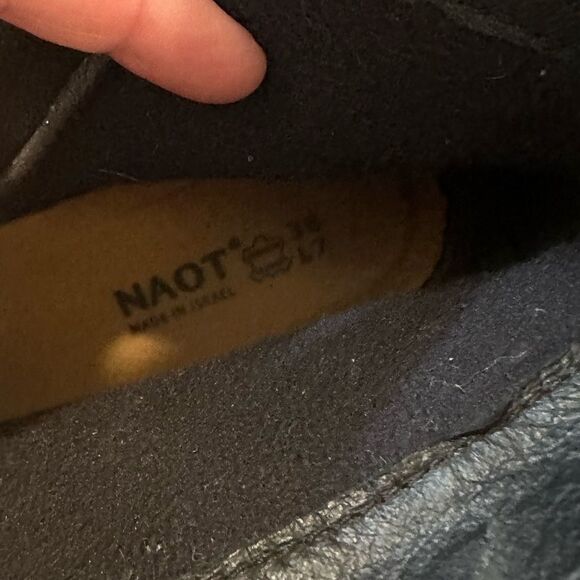 Naot Sky Leather/Suede Wedge Booties Sz 38 / 7 - Picture 8 of 8